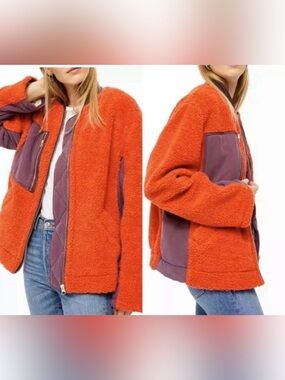 NWOT Free People Rivington Sherpa Jacket M